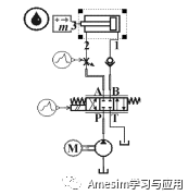 AMEsim液压锁：几种液压锁紧回路动态特性仿真分析的图2