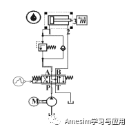 AMEsim液压锁：几种液压锁紧回路动态特性仿真分析的图3