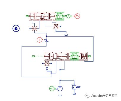 AMESim调速回路仿真：调速阀节流调速回路的仿真及实验的图4