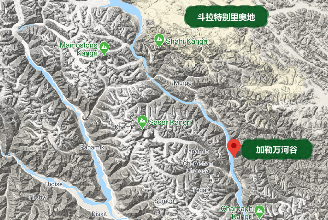 萬河谷和班公湖地區的dsdbo公路修建,中國停止在1962年實控線附近施工