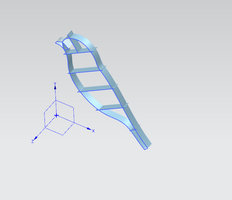 UG/NX 如何绘制曲面？鸟的曲面模型，ug曲面教程的图5