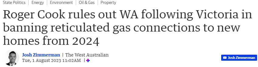 对于禁止使用天然气，西澳州长表示：不考虑，没必要（组图） - 1