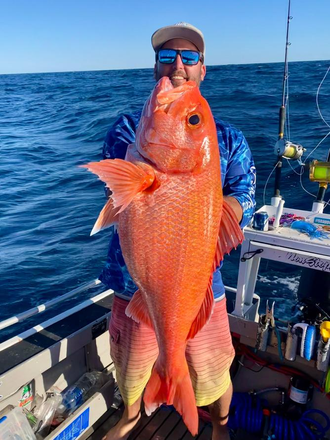 惊现巨物！西澳北海岸捕鱼达人喜获身长1m多的红宝石鲷鱼(组图) - 3