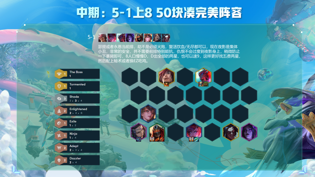 弈图道破:云顶s4刺客夜影忍者集体起飞!