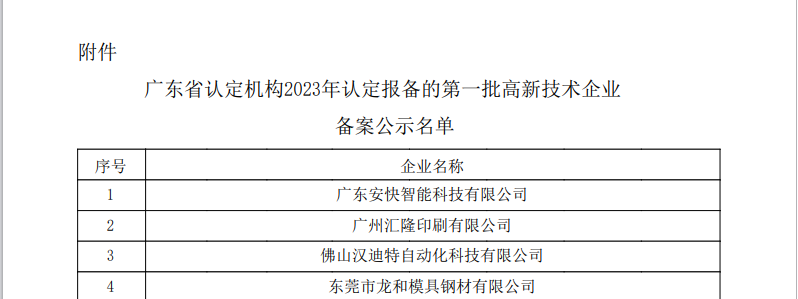 喜報三埠街道新增3家國家高新技術企業