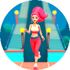 跑酷少女pk闯关小游戏