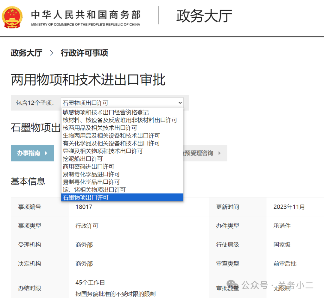 商务部发布：石墨类两用物项出口许可申请常见问答 (图2)