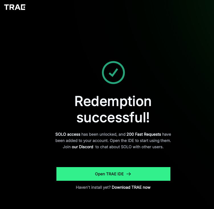 Trae AI 界面截图