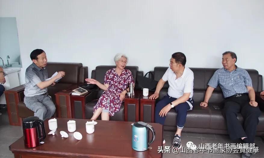 山西老年书画家协会主席阎文崑一行在大同调研 山西老年书画家协会主席阎文崑一行在大同调研