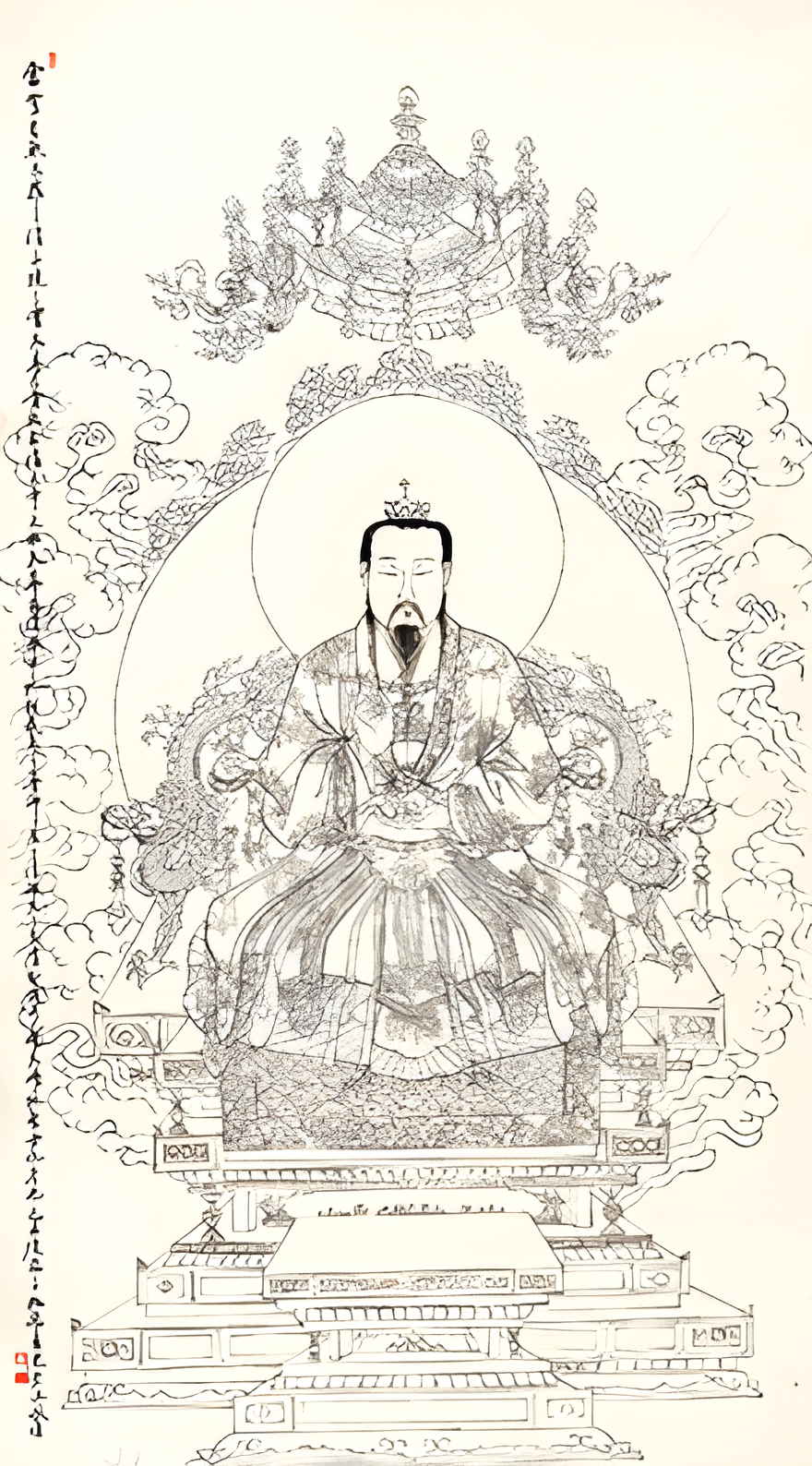 盘古大帝神像,道教神话 | 盘古开天，道教第一尊神元始天尊