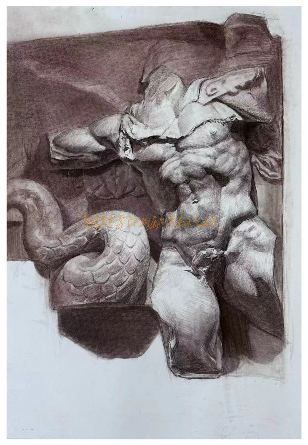 中国美术学院附中2020级学生，帕加马祭坛写生！(图49)