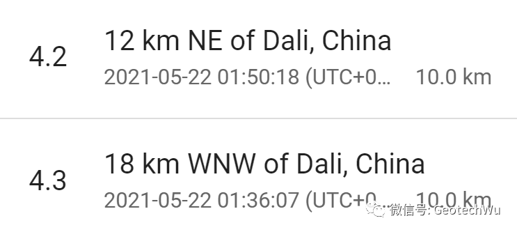 Update: 云南大理地震M6.1記錄(Earthquake in Dali)的圖8