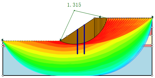抗滑桩支护边坡的稳定性分析(Stability of Pile/Micro Pile Reinforced Slope)的图4