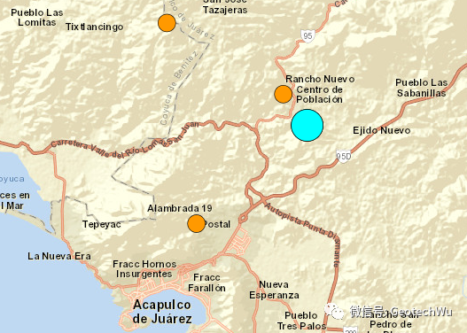 墨西哥阿卡普尔科发生M7.0级地震(Acapulco, Mexico)的图1