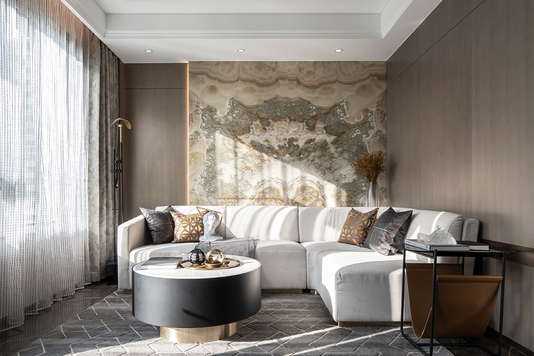 350㎡现代轻奢样板间设计，极致生活的完美演绎！