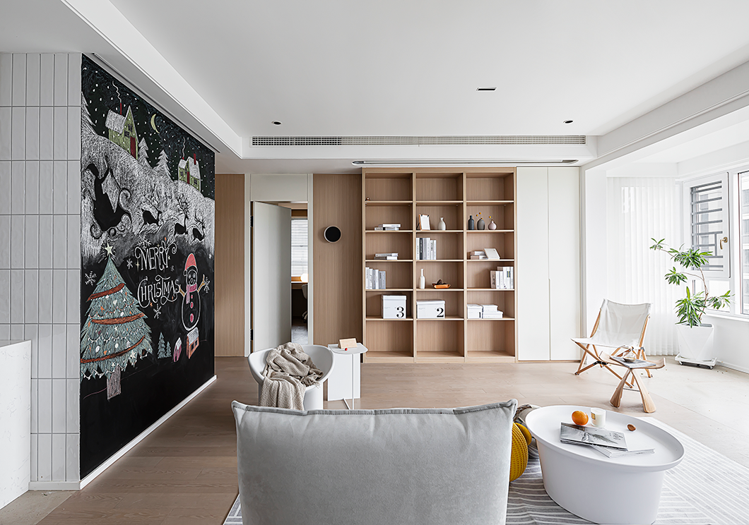 115㎡简约+原木，简简单单却蕴含着自然空间质感！