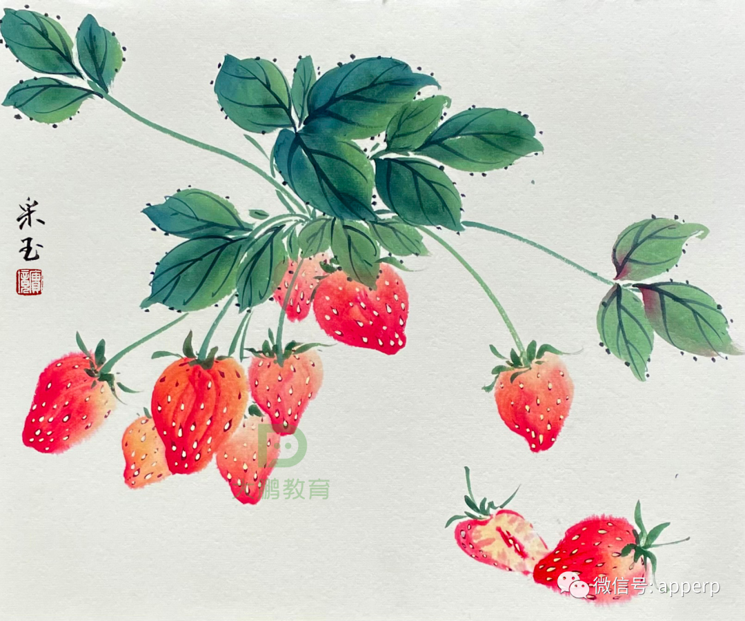 国画花鸟 <采玉案例>