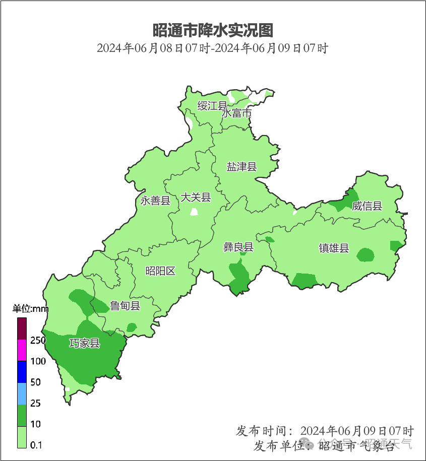 2024年06月10日 威信天气