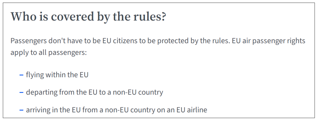 欧盟航空新规EU261升级 延误3小时赔600欧 去程放弃可飞回程