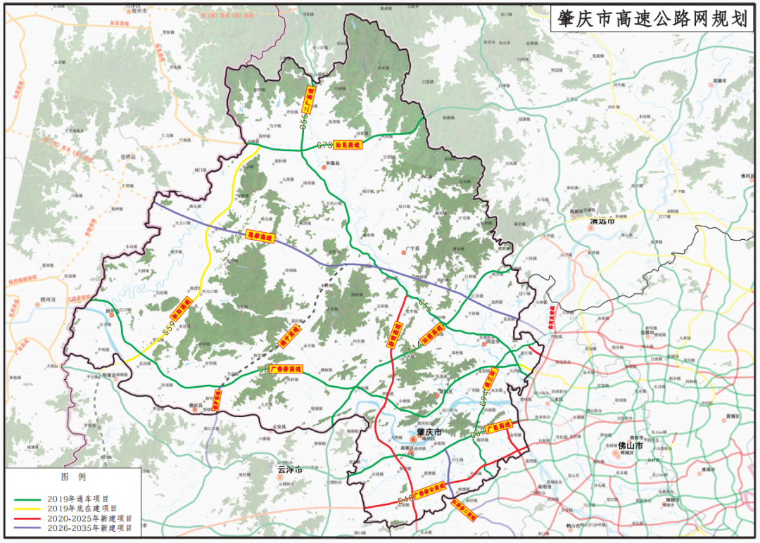 肇庆至更合高速线路图图片