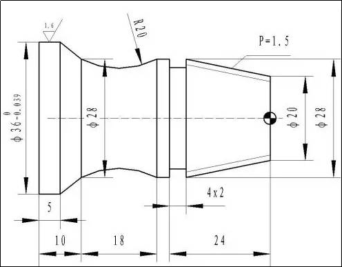 数控车床编程实例，新手必须的图1