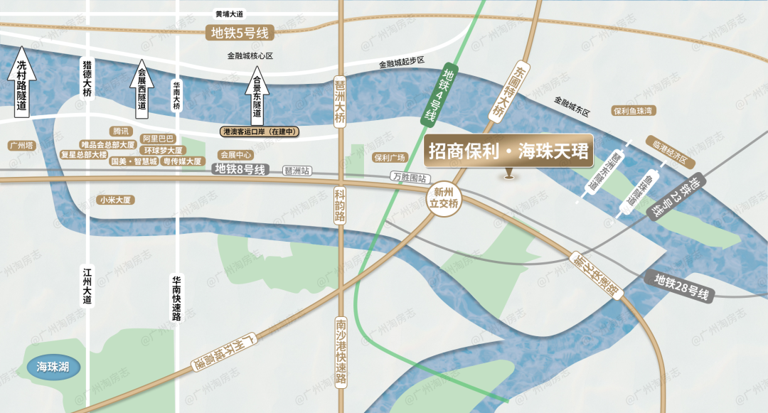 海珠保利海珠天珺公寓建面87~137㎡