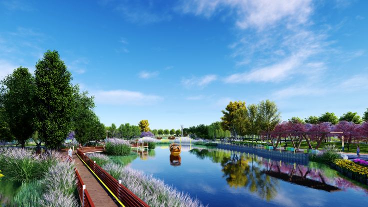 沂南主题公园,水系人工湖,聂家大院来啦!速速围观!