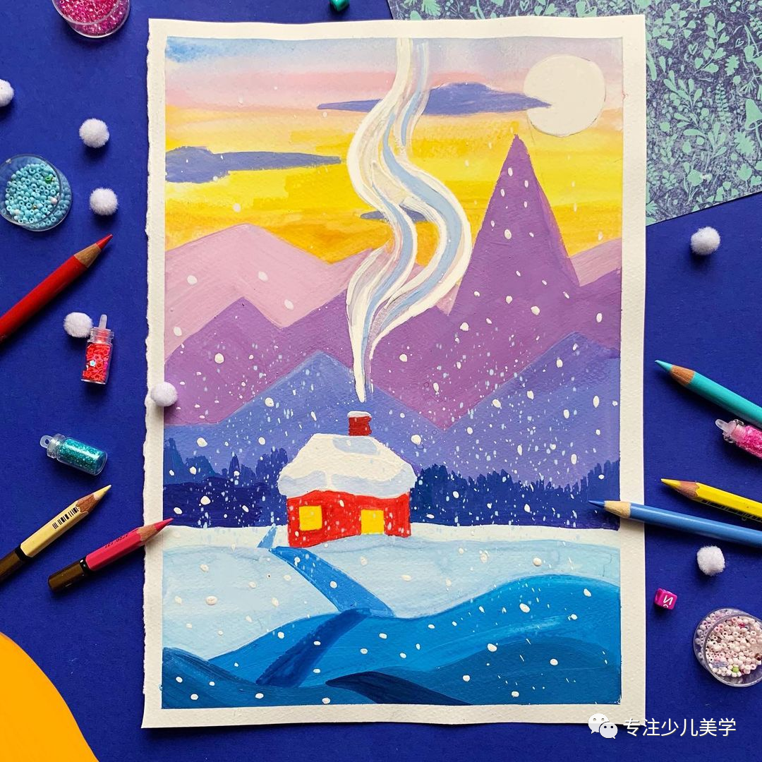 三原色知道了,色彩怎么搭配?15张创意水粉画带你走进色彩世界