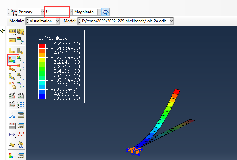 abaqus算得到底准不准？壳单元几何非线性验证算例一的图19