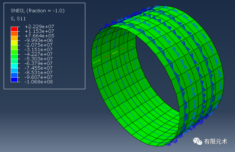 [软件使用]abaqus壳单元局部坐标系，你学会了吗？的图7