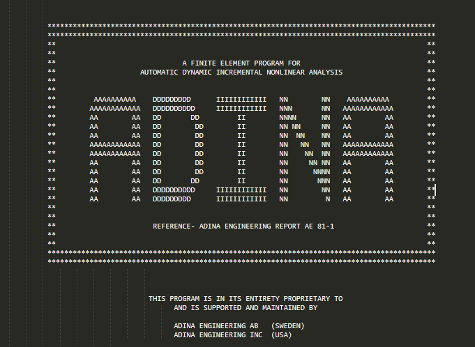 自动动态增量非线性分析-1981年的开源非线性有限元软件是什么样子的图25