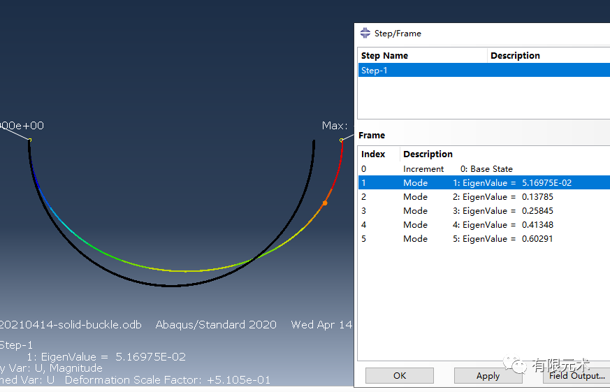 受压圆环的线性屈曲测试（二）的图7