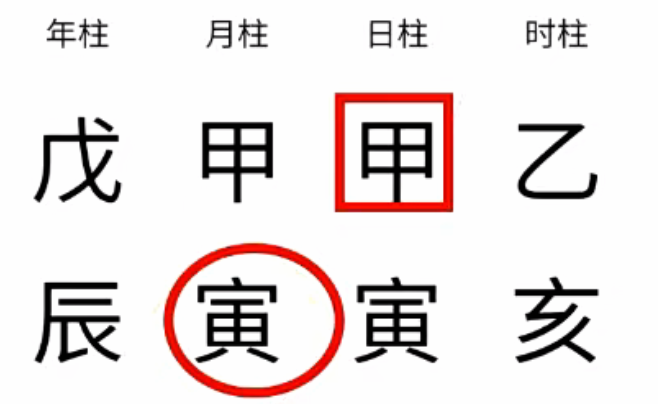 年柱 月柱 日主 时柱