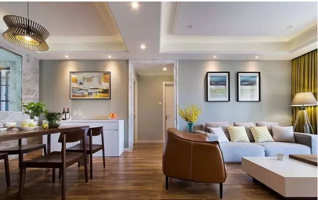 112㎡现代简约风格，灵动清新，干净利落