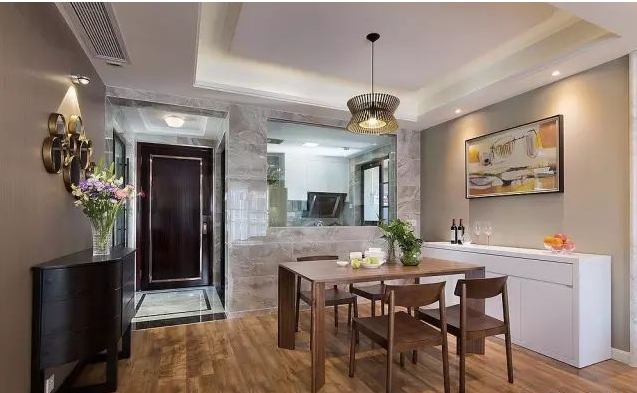 112㎡现代简约风格，灵动清新，干净利落