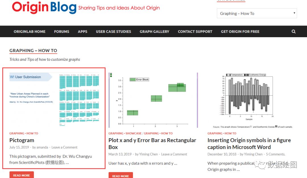 Origin(Pro)：方格图（Pictogram