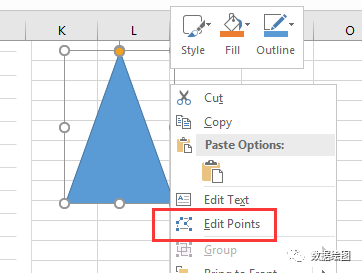 MS Excel山峰柱形图