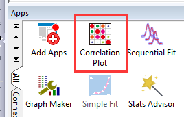 OriginPro相关系数图