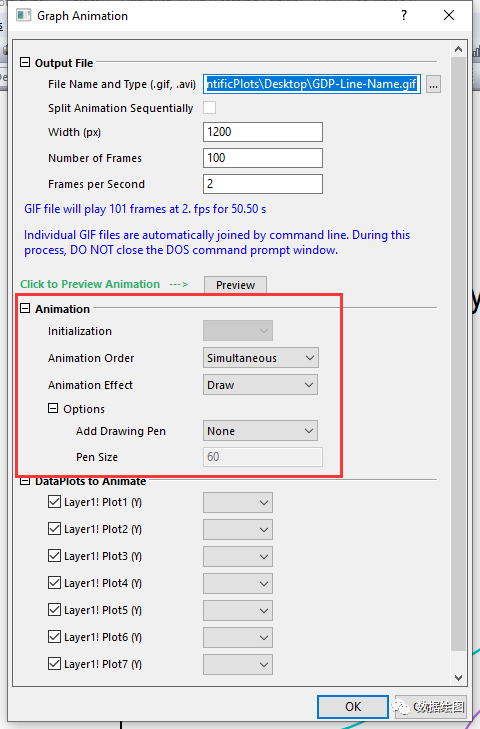 OriginPro：Graph Anim插件