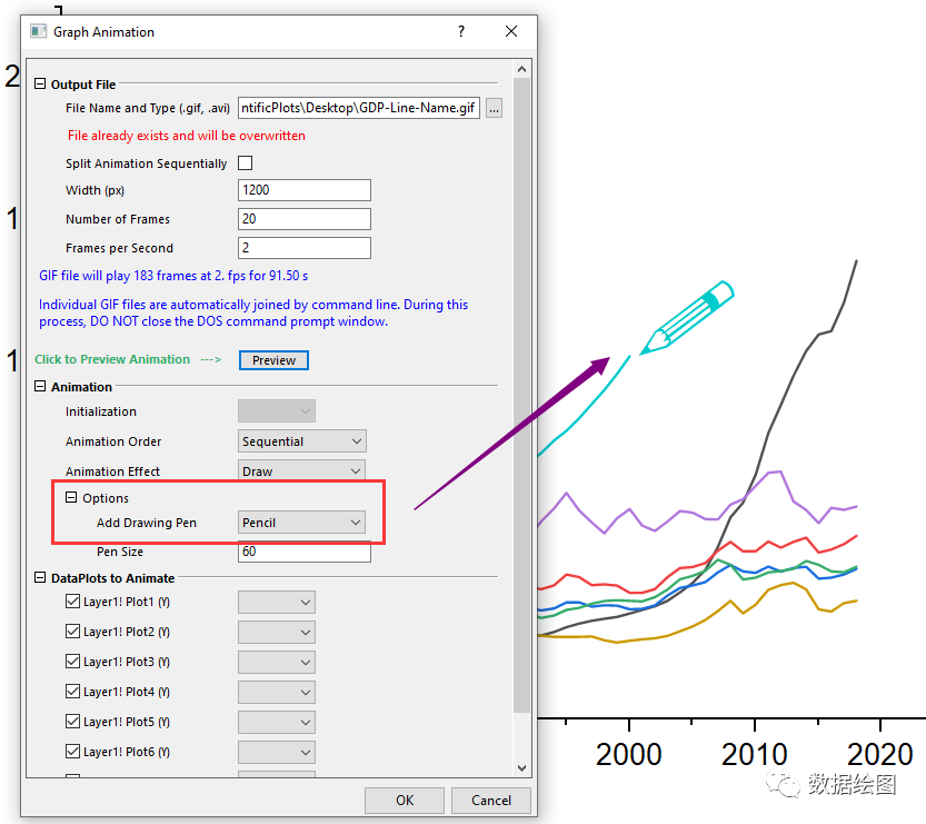 OriginPro：Graph Anim插件