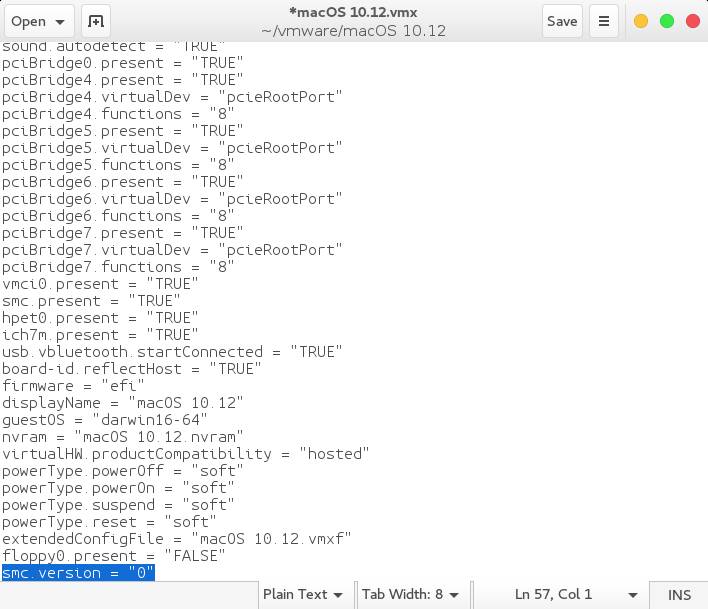 虚拟机安装macOS 10.12 (续)