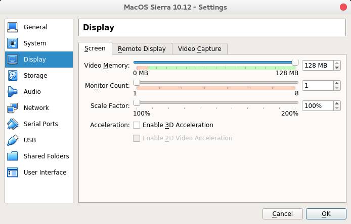 虚拟机安装macOS Sierra 10.12