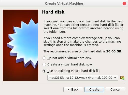 虚拟机安装macOS Sierra 10.12