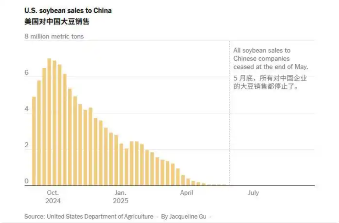 中国订单至今为零 美国豆农感受痛苦,对华大豆出口清零，美国豆农成了MAGA垫脚石？