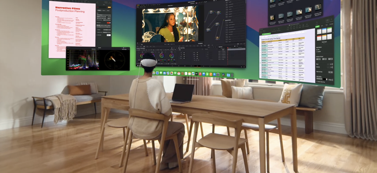 Vision Pro 示意图 图源：Apple