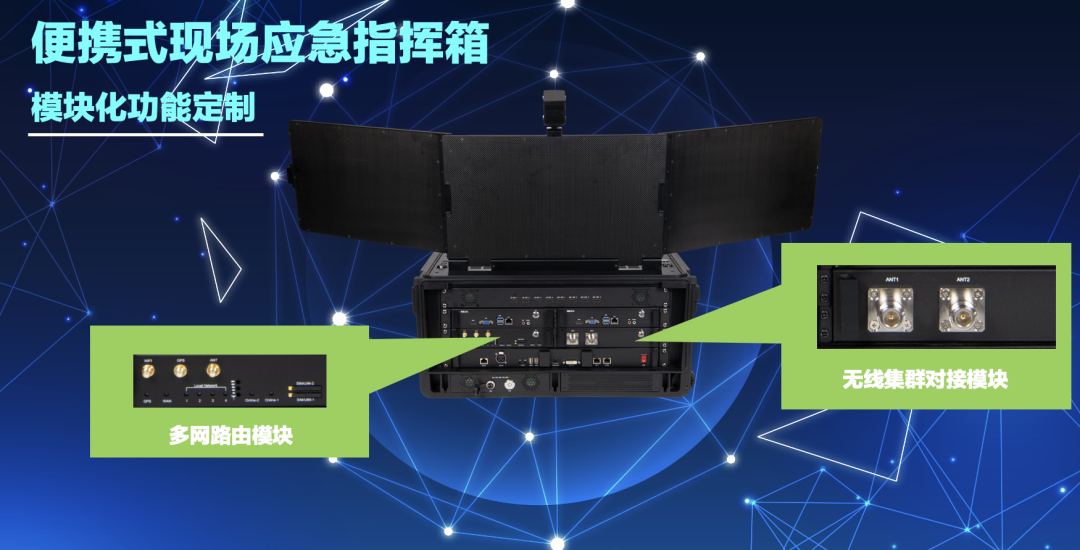 便携式应急指挥箱集群接口