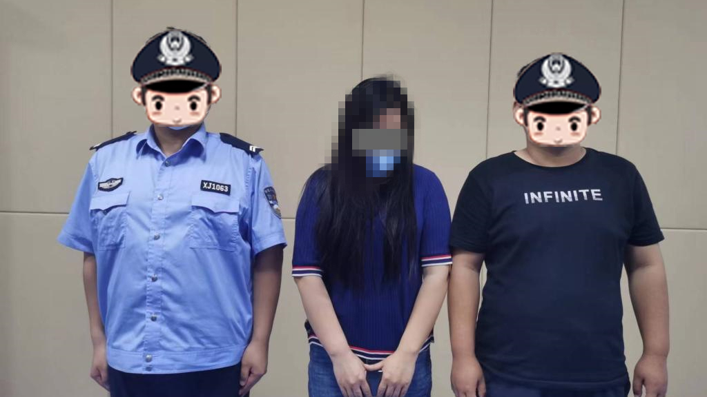 抓获女嫌疑人抓捕图片