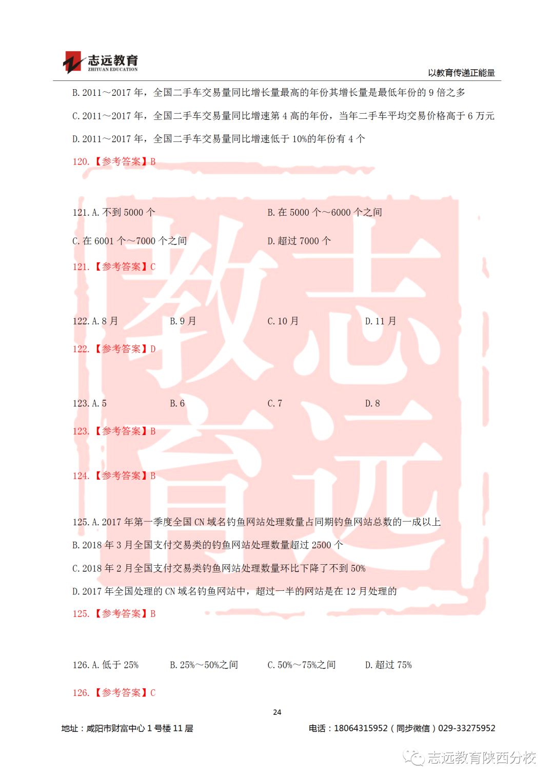 國考2019年行測試題及答案！(圖24)