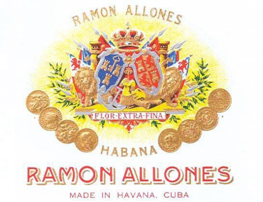 品牌logoramón allones是古巴雪茄品牌中,迄今为止仍在生产中历史
