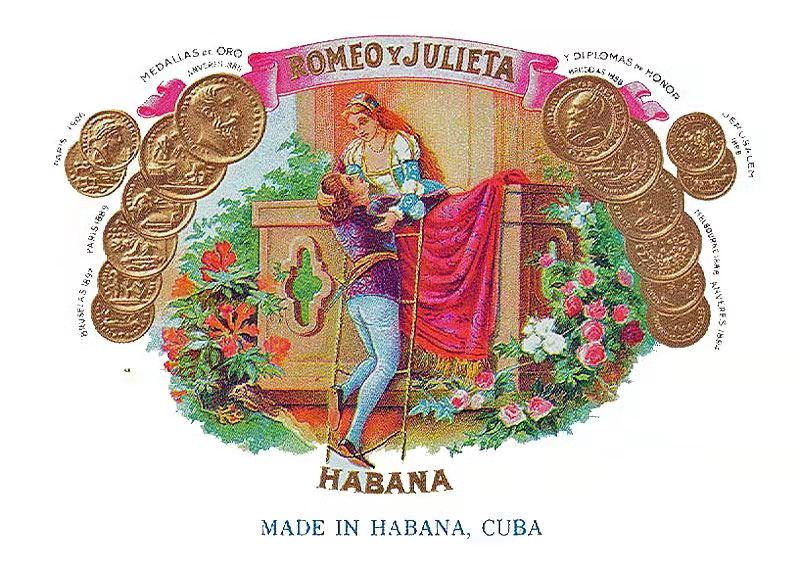 古巴雪茄介绍:罗密欧与朱丽叶黄金线系列 romeo y julieta linea oro